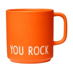 Online Design Letters favourite cup with handle 25 cl, Orange