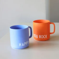 Online Design Letters favourite cup with handle 25 cl, Orange