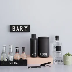 Ice Buckets^Design Letters ice bucket, 19.5 cm Black