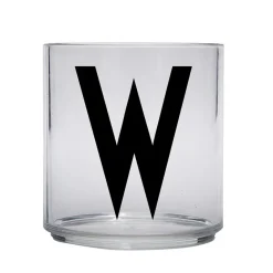 Best Design Letters Kids glass, W Transparent