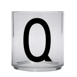 Plastic Glasses^Design Letters Kids glass, Q Transparent