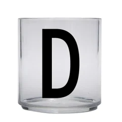 Clearance Design Letters Kids glass, D Transparent