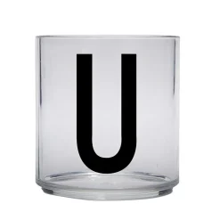 Plastic Glasses^Design Letters Kids glass, U Transparent
