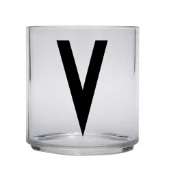 Design Letters Kids glass, V Transparent
