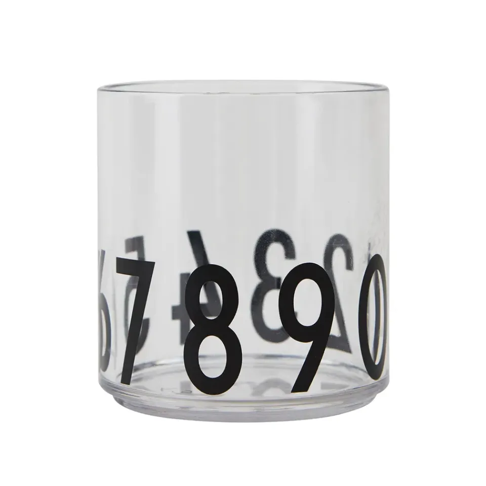 Clearance Design Letters Kids Personal tritan glass, 123 Transparent
