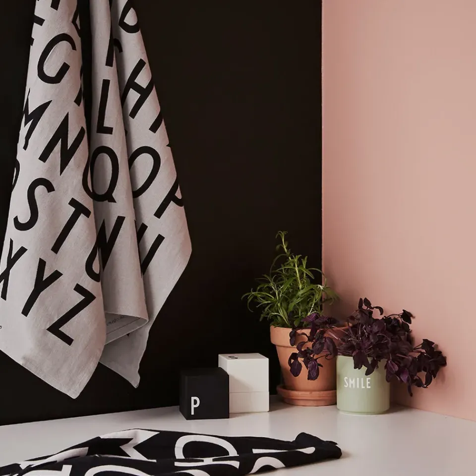 Kitchen Tea Towels^Design Letters kitchen towel 40x60 cm 2-pack, Black