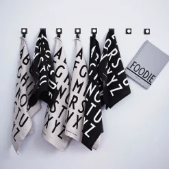 Kitchen Tea Towels^Design Letters kitchen towel 40x60 cm 2-pack, Black