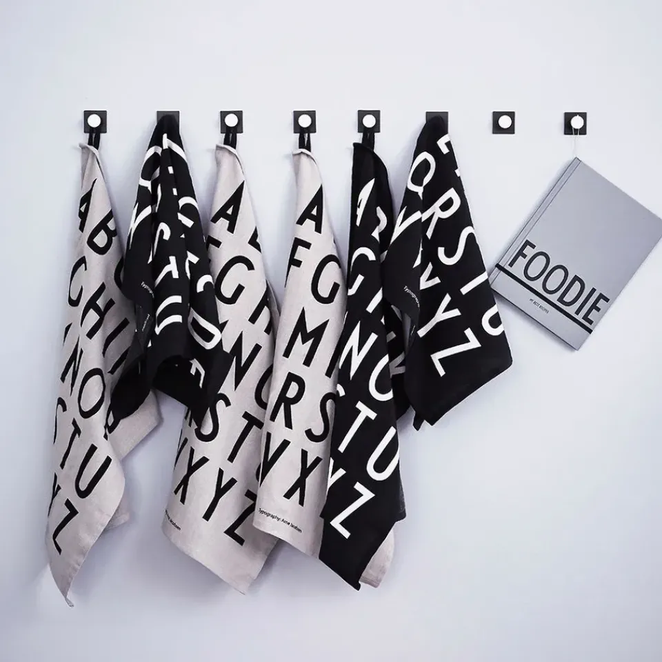 Kitchen Tea Towels^Design Letters kitchen towel 40x60 cm 2-pack, Black