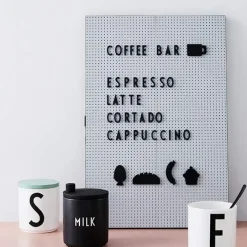Bulletin & Pin Boards^Design Letters letter board A3, light Grey