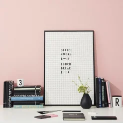 Bulletin & Pin Boards^Design Letters letter board A2, grey Black