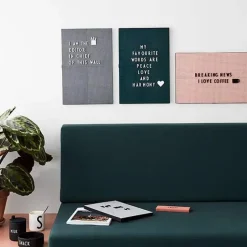 Design Letters letter board A3, dark Grey