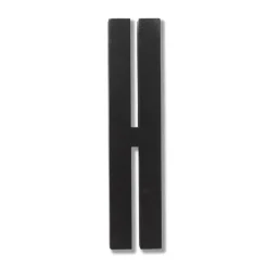 Outlet Design Letters letter, H Black