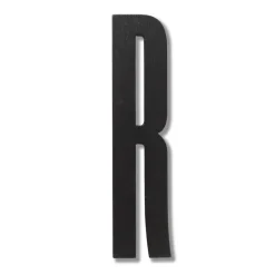 Design Letters letter, R Black