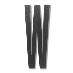 New Design Letters letter, W Black