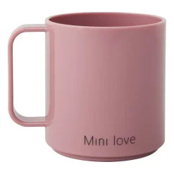 Plastic Cups^Design Letters Mini Love cup with handle, Ash rose Pink