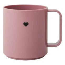 Plastic Cups^Design Letters Mini Love cup with handle, Ash rose Pink