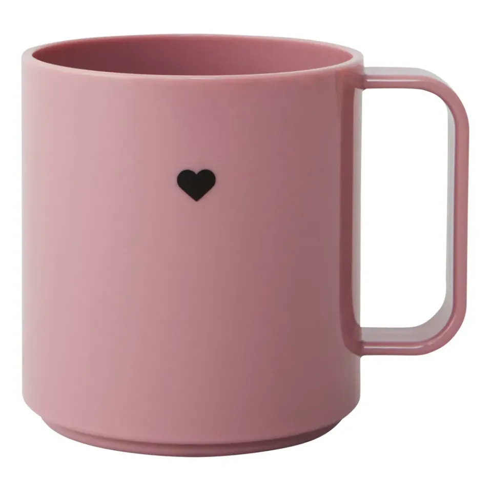 Plastic Cups^Design Letters Mini Love cup with handle, Ash rose Pink
