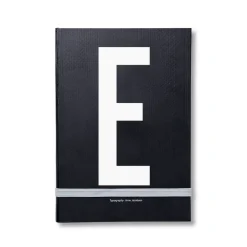 Best Design Letters personal notebook, E Black