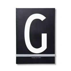 Outlet Design Letters personal notebook, G Black