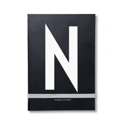 Sale Design Letters personal notebook, N Black