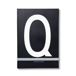 Design Letters personal notebook, Q Black