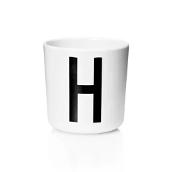 Plastic Cups^Design Letters personlised cup eco, H White
