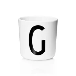 Plastic Cups^Design Letters personlised cup eco, G White