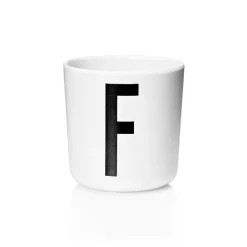 Clearance Design Letters personlised cup eco, F White
