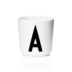 Clearance Design Letters personlised cup eco, A White