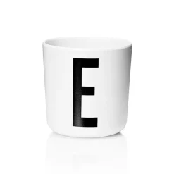 Plastic Cups^Design Letters personlised cup eco, E White