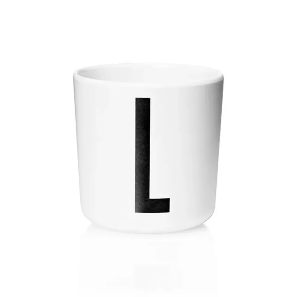 Plastic Cups^Design Letters personlised cup eco, L White