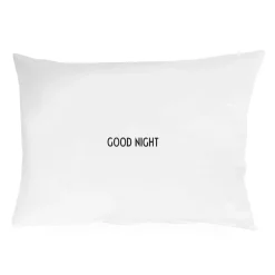 New Design Letters pillow case 70x50 cm, L White