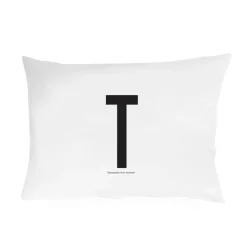 Outlet Design Letters pillow case 70x50 cm, T White