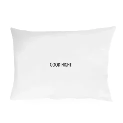 Sale Design Letters pillow case 70x50 cm, S White