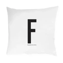 Pillow Cases^Design Letters pillow case 60x50 cm, F BlackWhite