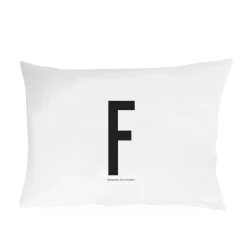 Outlet Design Letters pillow case 70x50 cm, F White