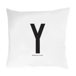 Pillow Cases^Design Letters pillow case 60x50 cm, Y BlackWhite