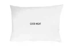 Sale Design Letters pillow case 70x50 cm, G White