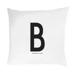 Pillow Cases^Design Letters pillow case 60x50 cm, B BlackWhite