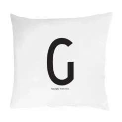 Pillow Cases^Design Letters pillow case 60x50 cm, G BlackWhite