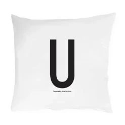 Pillow Cases^Design Letters pillow case 60x50 cm, U BlackWhite