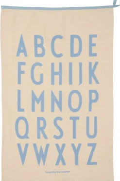 Kitchen Tea Towels^Design Letters Premium classic kitchen towel 50x70cm, ABC-blue BeigeBlue