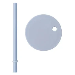Wine & Barware^Design Letters straw with lid, light Blue