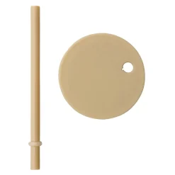 Wine & Barware^Design Letters straw with lid, Beige