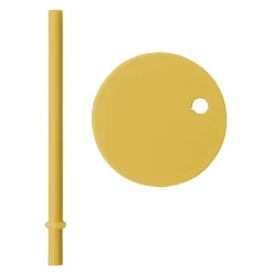 Wine & Barware^Design Letters straw with lid, Mustard Yellow