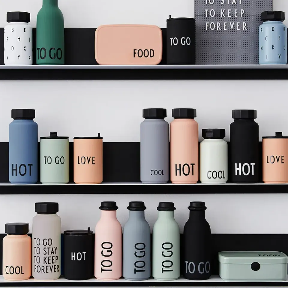 Best Design Letters thermal mug, Hot Black