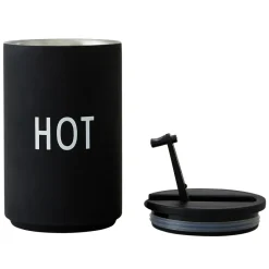 Best Design Letters thermal mug, Hot Black