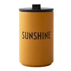 Sale Design Letters thermal mug, sunshine Yellow