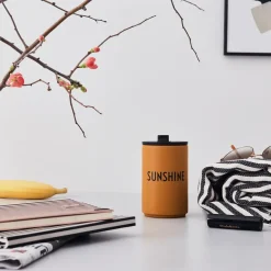 Sale Design Letters thermal mug, sunshine Yellow
