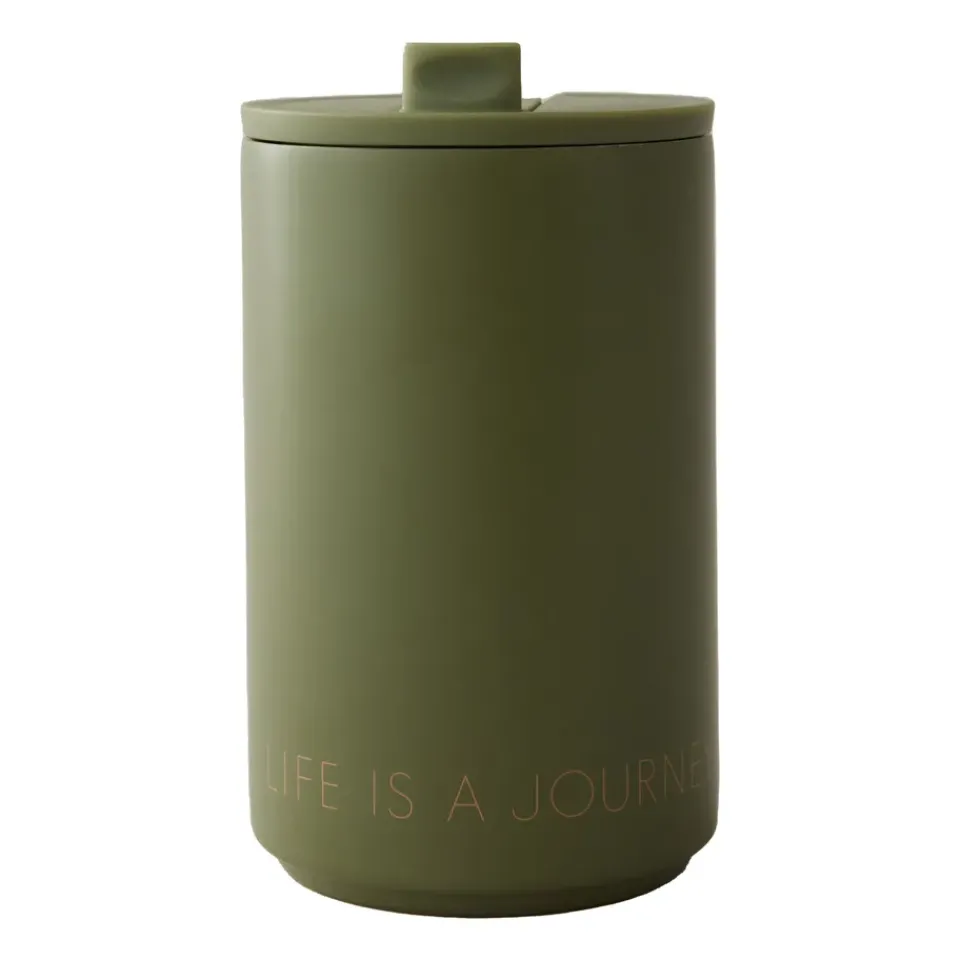 Outlet Design Letters thermal mug, Forest Green